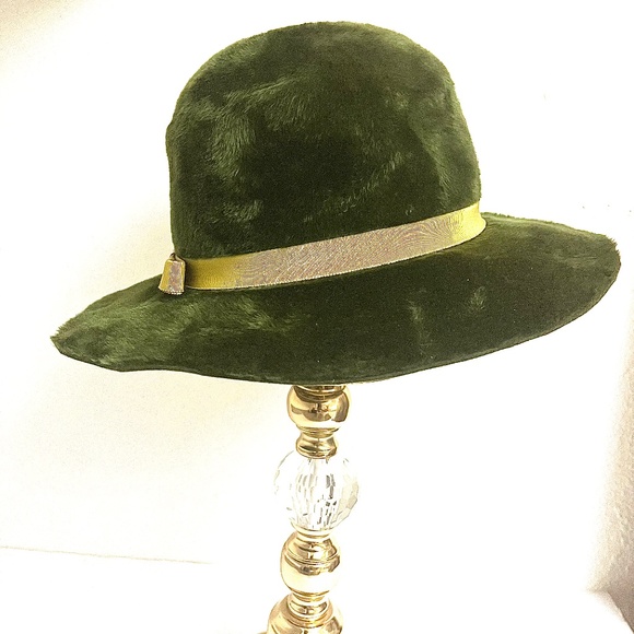 Green, Fur Felt Hat - Picture 2 of 5
